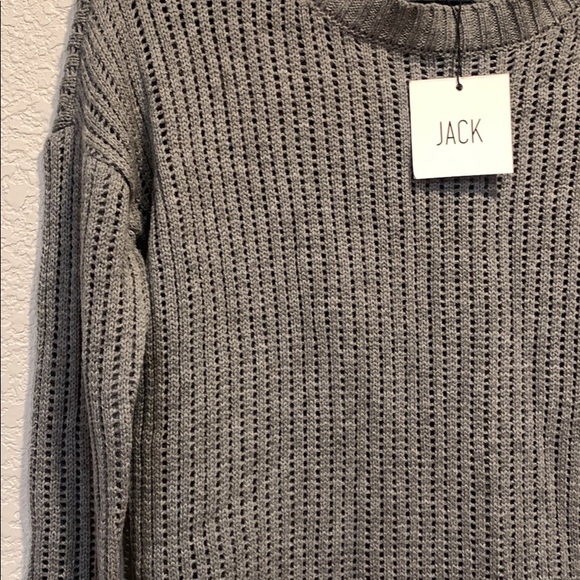 New with tags BB Dakota (Jack line from Nordstrom) gray and orange sweater - Picture 1 of 2